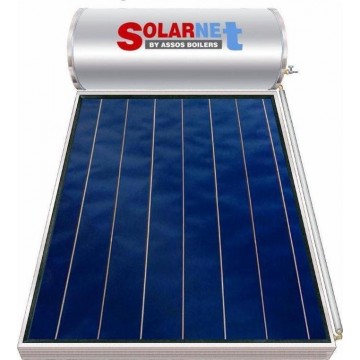 Solarnet SOL 160lt/2.5m² Glass Επιλεκτικός Τιτανίου Διπλής Ενέργειας